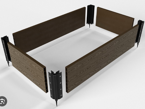 Угловой элемент поворотный 60-300 град., пластик. 300х30мм.Чёрный